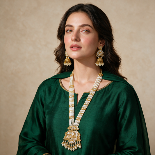 CRESCENT KUNDAN HARAM MALA