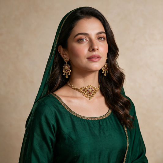 Gul-e-noor rajwari choker