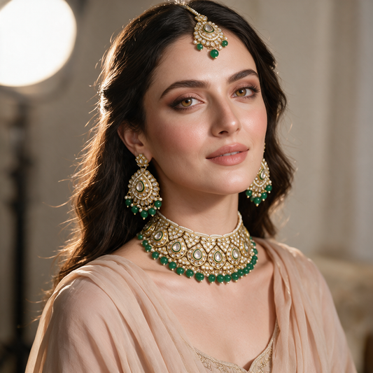ETHEREAL FLORAL BLOOM KUNDAN NECKLACES